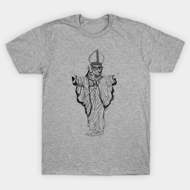 Dog Pope T-Shirt by BullShirtCo